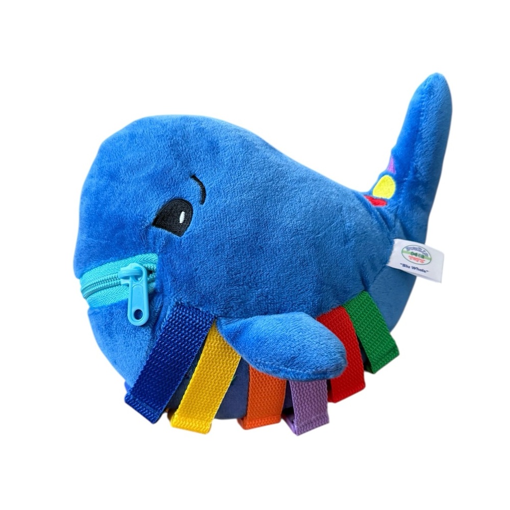 Buckle Toys Blue Plush Whale Stuffed Animal - Kids Toy - Picture 2 of 9